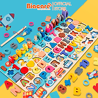 Đồ Chơi Câu Cá Kèm Bảng Số Học Thông Minh Cho Bé 6 Trong 1 Biacare