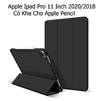 Bao Da Cover Dành Cho Apple Ipad Pro 11 Inch 2020 Có Khe Cho Apple Pencil Hỗ Trợ Smart Cover