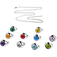 Anime Naruto Uchiha Itachi Akatsuki Thành Viên 10 chiếc Ninja Cosplay Nhẫn Quà Tặng