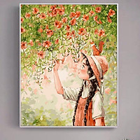 Tranh tô màu theo số BEE HAPPY cô gái Aeppol CN4244