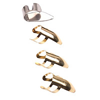Stainless Steel Finger Picks & Thumb Pick Packs For Guitar Ukulele Accessory