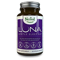 Luna | #1 Sleep Aid on Amazon | Naturally Sourced Ingredients | 60 Non-Habit Forming Vegan Capsules | Herbal Supplement with Melatonin, Valerian Root, Chamomile | Sleeping Pills for Adults