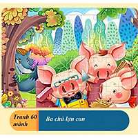 Đồ chơi tranh ghép hình 60 mảnh gỗ puzzle - Tranh ghép hình - Tranh xếp hình