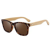 Men Retro All-match Bamboo Sunglasses for Outdoor Sports