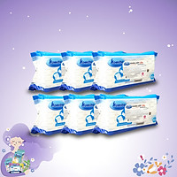 Combo thùng 6 gói Khăn ướt cồn kháng khuẩn cao cấp iHomeda ( 80 Miếng/ Gói) - Combo 6 of iHomeda premium anti-bacteria alcohol wipes ( 80 sheets per packpage)