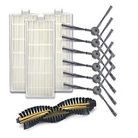 11Pcs/Set For Ilife A4 Slide  Brush+filter+main  Bristle  Brush Spare Replacement Kits