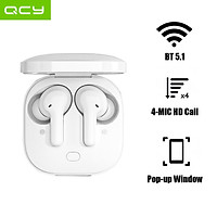 Tai nghe không dây QCY T13 TWS BT5.1 Tai nghe không dây với 4 Mic giảm tiếng ồn / Cửa sổ bật lên Kết nối nhanh / Máy chủ kép / Cảm ứng