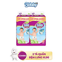 Combo 2 Tã quần Bobby có đệm lưng thấm mồ hôi đủ size