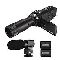 Máy Quay Video Wifi Kỹ Thuật Số IR Andoer Kèm 2 Pin (4K HD DV 16X Zoom) (3 inch)