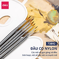 Bộ Cọ Vẽ Chuyên Nghiệp Deli - Dùng Cho Màu Nước/Bột/Sơn Acrylic -Set 4/6 Cây- 73885/73866/73867