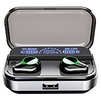 T10 TWS Bluetooth Headset Fingerprint Touch HD Stereo Noise Reduction Gaming Headset Wireless Bluetooth Earphone with 2600mAh Charging Case
