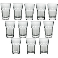 Bộ 12 Ly Cốc Thủy Tinh 8 Góc Trung 330ML Camdaco