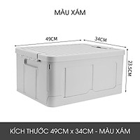 Thùng Nhựa Đựng Đồ Gấp Gọn, Có Nắp Đậy Kín Thông Minh Đa Năng Chất Lượng