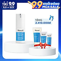 Bộ sản phẩm giảm mụn Murad: Invisiscar Resurfacing Treatment (15ml) Tặng Clarifying cleanser (60ml) + Outsmart Acne Treatment (24ml) + Oil And Pore Control SPF 45 | PA++++ (24ml)