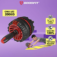 Con lăn tập bụng, con lăn tập cơ bụng trợ lực lò xo GoodFit chịu tải 200kg, hỗ trợ tập gym, tập thể dục tại nhà Goodfit GF600AB