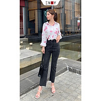 Quần jean ống đứng nữ lưng cao ENVY J67
