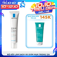 Bộ sản phẩm giảm dầu, giảm mụn ngừa thâm hiệu quả sau 12h La Roche-Posay Effaclar Duo+