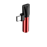 Đầu chuyển Type C sang Audio 3.5mm và Type C Baseus L41 (Type C Male to Type C Female + 3.5mm Female Adapter)- Hàng Nhập khẩu