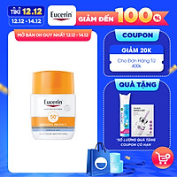 Kem Chống Nắng Không Gây Nhờn Rít Cho Da Thường Và Da Hỗn Hợp Eucerin Sun Fluid Mattifying Face SPF50+ (50ml)
