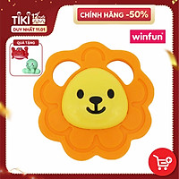 Gặm nướu mềm hình sư tử BPA Free an toàn cho bé - Winfun 0164 - Đồ chơi cho bé sơ sinh tới 1 tuổi tập cầm, gặm, cắn - tặng đồ chơi tắm màu ngẫu nhiên