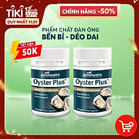 Combo 2 Hộp Tinh Chất Hàu Goodhealth Oyster Plus 60 Viên - Tăng Cường Sinh Lý - Cải Thiện Chất Lượng Tinh Trùng - Hàng Chính Hãng New Zealand