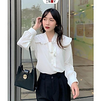 Áo sơ mi bèo cổ tiểu thư ENVY S178 lụa mango đẹp