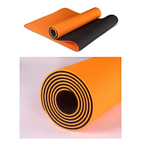 Thảm tập YOGA TPE đàn hồi nhiệt dẻo 2 lớp 6 mm cao cấp, gấp gọn tiện lợi, không kích ứng da, không độc hại, thân thiện với môi trường - hỗ trợ tập tại nhà và phòng tập thương hiệu TOPBODY chính hãng