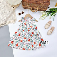 Váy cho bé gái họa tiết dễ thương QATE640
