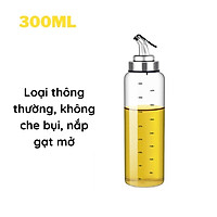 Chai Lọ Bình thủy tinh đựng dầu ăn nước mắm tự mở nắp khi rót 550ml