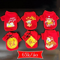 Quần áo Tết xinh xắn cho chó mèo