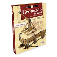 Bộ DIY mô hình phát minh Máy Bắn đá và Nỏ bắn của hãng SASSI PUZZLE LEONARDO DA VINCI'S MACHINES THE CATAPULT AND THE CROSSBOW