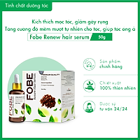 Tinh chất dưỡng tóc Fobe Renew Hair Serum - Cung cấp độ ẩm và dưỡng chất cho tóc, Giúp làm đen tóc, cải thiện tình trạng bạc tóc - Chai 50g