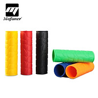 4Pcs 28/11cm MTB Bike Motorcycle Rubber Handlebar & Brake Grip Set Anti-slip