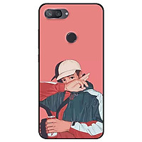 Ốp lưng in cho Xiaomi Mi 8 Lite Mẫu Cô Gái Tóc Ngắn