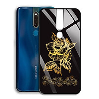 Ốp Lưng Mạ Màu Vàng Ánh Kim cho điện thoại Oppo F11 Pro - 0359 8008 ROSE11 - Hàng Chính Hãng