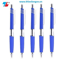 Combo 5 cây bút bi bấm Thiên Long TL047 màu xanh