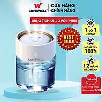 Máy xông tinh dầu, phun sương tạo ẩm dung tích 2 Lít đèn Led nhiều màu chính hãng CameWell C101H
