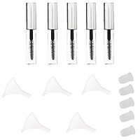 5 Chai Mascara Hộp Đựng Ống Lọ Với Lông Mi Cây Đũa Phép Cơm Nguội Lọ Với Phễu Di Động Thời Trang Kolarmy Comest