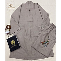 BỘ ĐỒ ĐI CHÙA - PHÁP PHỤC - BỘ ĐỒ LA HÁN - LÀM TỪ LINEN ẤN ĐỘ CAO CẤP -BỘ TRANG PHỤC GIẢN DỊ ĐI CHÙA (DÀNH CHO CẢ NAM VÀ NỮ )