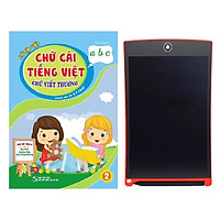 Vở Tập Viết Chữ Cái Tiếng Việt - Chữ Viết Thường - Dành Cho Bé Chuẩn Bị Vào Lớp 1 (Trọn Bộ 2 Cuốn) - Tặng Bảng Vẽ Thông Minh Tự Xóa Cho Bé 8.5 in ( Màu Ngẫu Nhiên)