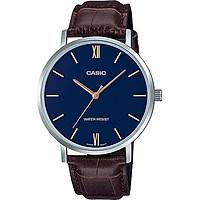 Đồng hồ Casio nam dây da MTP-VT01L-2BUDF (40mm)