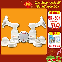 Máy Hút Sữa Điện Đôi Cao Cấp INBEAR (IBE - 9100) + Tặng Kèm 1 Hộp 20 Túi Trữ Sữa - Máy Vắt Sữa Mẹ Có 9 Cấp Độ Hút, 6 Cấp Độ Mát Xa - Tặng 1 Túi Trữ Sữa Sunmum 20