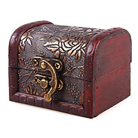 Siaonvr Vintage European jewelry box wooden box Antique old wooden box