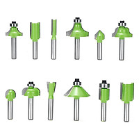 12pcs 1/4 Inch Shank Router Bits Set Carbide Woodworking Tools for Home Improvement and DIY
