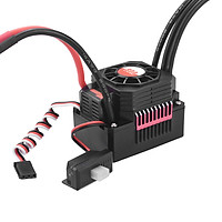 SURPASS HOBBY 80A Brushless ESC Waterproof Electric Speed Controller For 1/10 RC Truck Off-road Car - Black