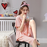 Bộ bầu mặc nhà mùa hè hoa nhí - Bộ ngủ bầu sau sinh BD07