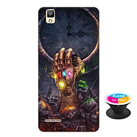 Ốp lưng nhựa dẻo dành cho Oppo A53 in hình Bàn tay vô cực - Tặng Popsocket in logo iCase - Hàng Chính Hãng