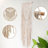 BOHO Style Macrame Woven Macrame Knitted Rope Woven Tassel Wall Hanging Handmade Tapestry Bohemian Hand Wash / Cold Water / Hang Dry