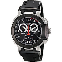 Tissot Men's T0484172705700 T-Race Black Chronograph Dial Watch