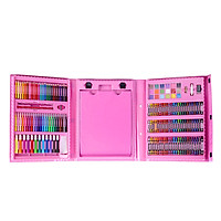H&B 208pcs Art Drawing Set Children's Painting Tools Watercolor Pens/Crayons/Oil Pastels/Colored Pencils and More